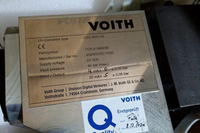 德國福伊特電液轉(zhuǎn)換器DSG-B05242